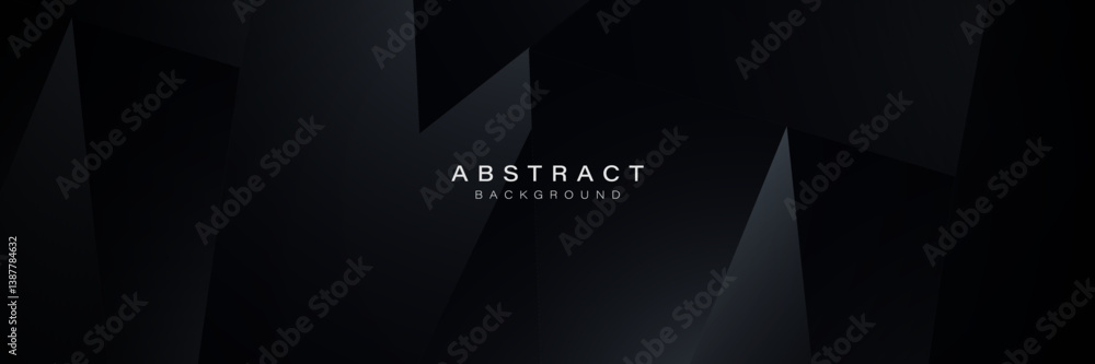 Poster Dark Geometric Abstract Background with Modern Minimal Design