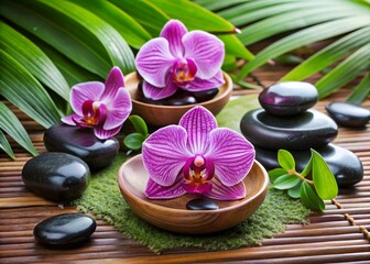 spa still life with orchid