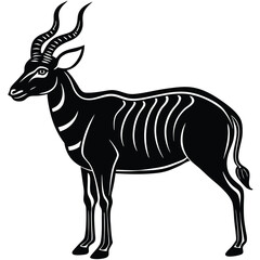 Adobe Illustrator AAnimal horns silhouettes, antelope, ram, goat, buffalo horn. Deer antlers, hunting trophy, wild animals horn and antler silhouette vector set. Curled big and small horns of dirtwork