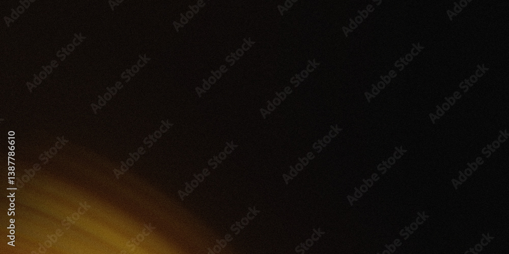 Poster abstract image showing a dark background with a hint of orange and yellow color in the lower section