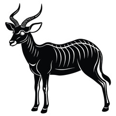 Adobe Illustrator AAnimal horns silhouettes, antelope, ram, goat, buffalo horn. Deer antlers, hunting trophy, wild animals horn and antler silhouette vector set. Curled big and small horns of dirtwork