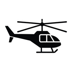 military helicopter isolated on white