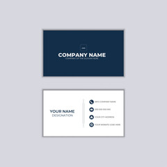 Simple and Minimalist Business Card Design Template 