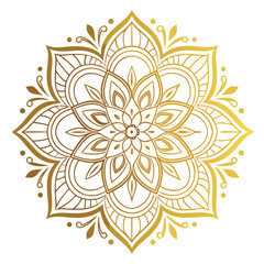 Pattern in the form of a mandala. Henna tattoo mandala. Mehndi style. Decorative pattern in oriental style. Coloring book page.