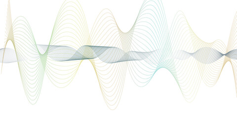 abstract blue wave line on the white background image unique pattern graphics element modern summer creative gradient effect on the line vector illustration futuristic technological canvas template