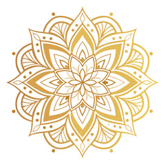 Pattern in the form of a mandala. Henna tattoo mandala. Mehndi style. Decorative pattern in oriental style. Coloring book page.