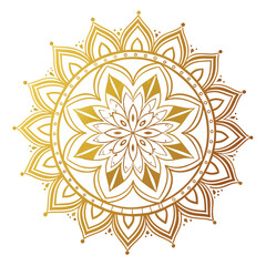 Pattern in the form of a mandala. Henna tattoo mandala. Mehndi style. Decorative pattern in oriental style. Coloring book page.