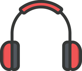 Hearing Protection Filled Line Icon