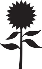 Sunflower Silhouette SVG Bundle | Floral Flower Vector Clipart Pack