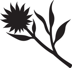 Sunflower Silhouette SVG Bundle | Floral Flower Vector Clipart Pack