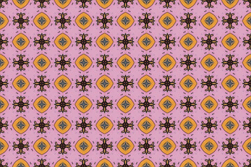 Seamless Cloth Endless Visual Decoration Digital Fashion Texture Perspective Geometric Tile Fabric Shape Symmetric Template Graphic Luxury Interior Textile Art Design Wallpaper Background Pattern.