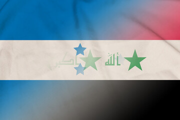 Honduras and Iraq state flag transborder contract IRQ HND