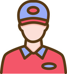 Courier Filled Line Icon