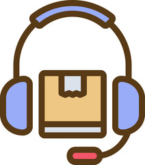 Logistic Support Filled Line Icon