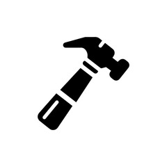 Hammer icon with transparent background