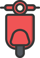 Scooter Filled Line Icon