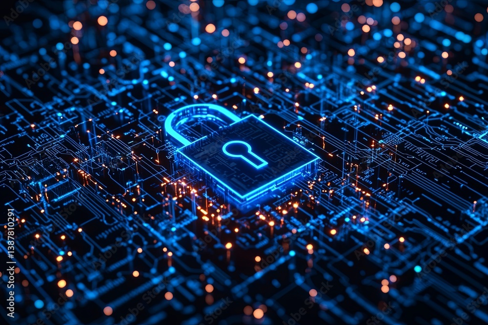Poster data encryption, a digital fortress, safeguarding sensitive information from unauthorized access, en