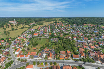 Sommer in Mittelfranken rund um die Marktgemeinde Colmberg im Naturpark Frankenhöhe