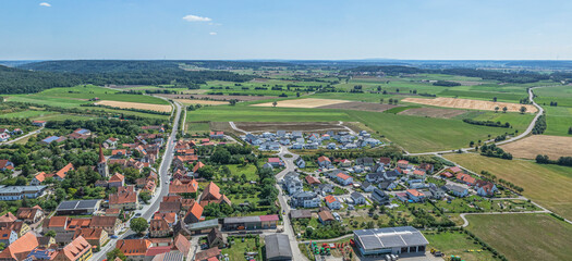 Sommer in Mittelfranken rund um die Marktgemeinde Colmberg im Naturpark Frankenhöhe