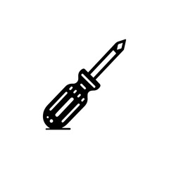 Screwdriver icon with transparent background