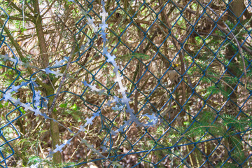  natural wire to repair a broken fence