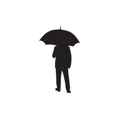 man with umbrella