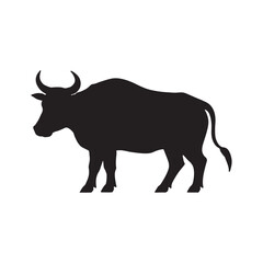 vector illustration of a buffalo