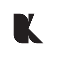K Letter logo design vector