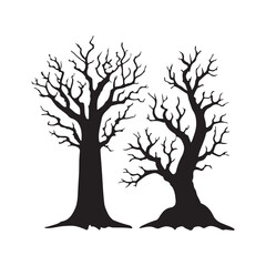 Fototapeta premium tree silhouette vector