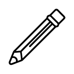 Fototapeta premium Pencil icons symbolize creativity and artistic expression. Essential for drawing, writing, and educational themes, these designs reflect the art of communication through simple tools.