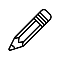 Fototapeta premium Pencil icons symbolize creativity and artistic expression. Essential for drawing, writing, and educational themes, these designs reflect the art of communication through simple tools.