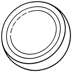 abstract round frame with circles