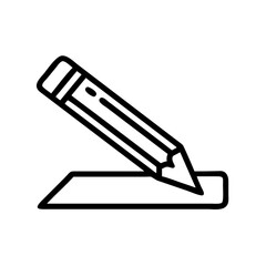 Fototapeta premium Pencil icons symbolize creativity and artistic expression. Essential for drawing, writing, and educational themes, these designs reflect the art of communication through simple tools.