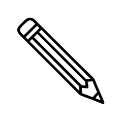 Fototapeta premium Pencil icons symbolize creativity and artistic expression. Essential for drawing, writing, and educational themes, these designs reflect the art of communication through simple tools.