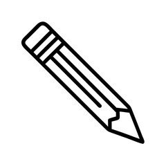 Fototapeta premium Pencil icons symbolize creativity and artistic expression. Essential for drawing, writing, and educational themes, these designs reflect the art of communication through simple tools.