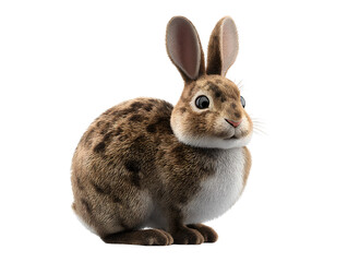 Fototapeta premium 3d easter rabbit on transparent background