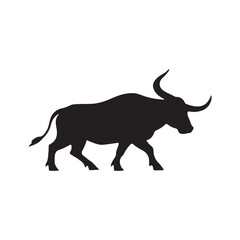 vector illustration of a bull