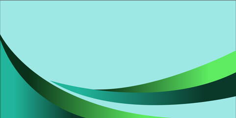 Abstract green backdrop with a flowing wave design