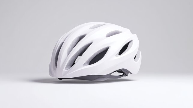 White bicycle helmet
