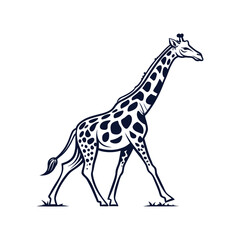 Naklejka premium Giraffe silhouette design