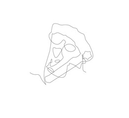 Delicious and tasty Pizza image, fresh and healthy food ready to eat lunch dinner breakfast traditional fast food vector illustration.