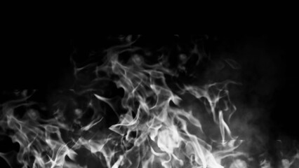 Texture of burn fire with particles embers. Flames on isolated black background. Texture overlays for banner,flyer,card .