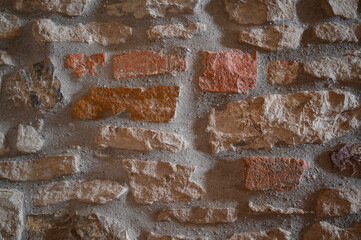 Old wall with brick.