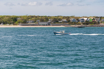 oak bluffs Massachusetts coastline on martha's vineyard