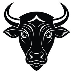 Bull Head Silhouette