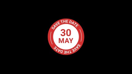 30 May save the date Animation