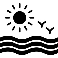 Ocean Icon Vector Element