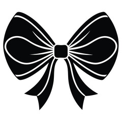 Elegant Bow Tie Silhouette