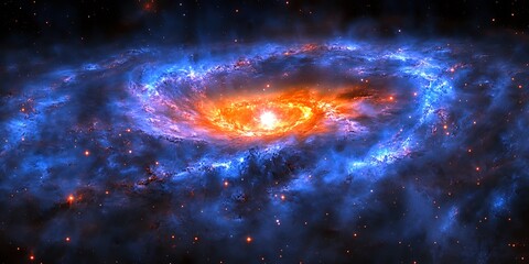 Obraz premium Spiral Galaxy in Deep Space (4)