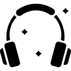 Headphones Icon Vector Element